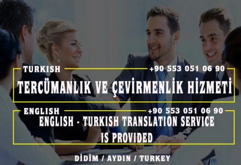 Tercümanlık ve Çevirmenlik Hizmeti - English - Turkish Translation Service is Provided